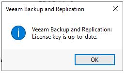 Ошибка Failed to update license key on backup server в Veeam Backup & Replication