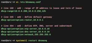 Настройка DHCP-сервера с Dnsmasq в Debian 13