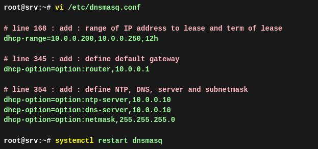 Настройка DHCP-сервера с Dnsmasq в Debian 13