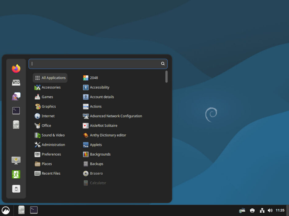 Установка Cinnamon Desktop в Debian 13