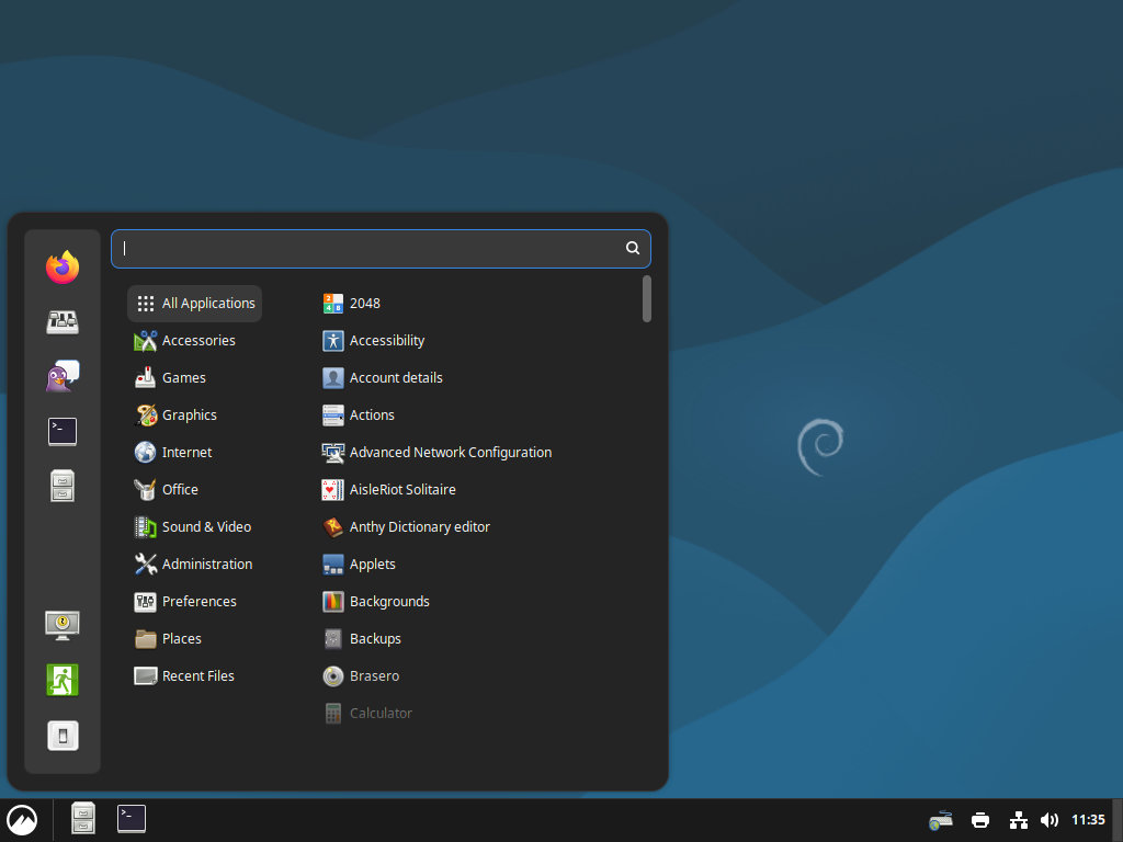 Установка Cinnamon Desktop в Debian 13
